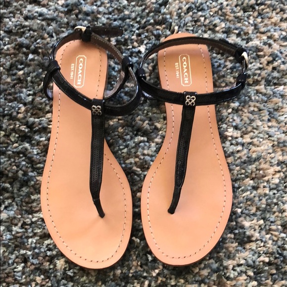 Coach Shoes - Sequin Coach thong sandals